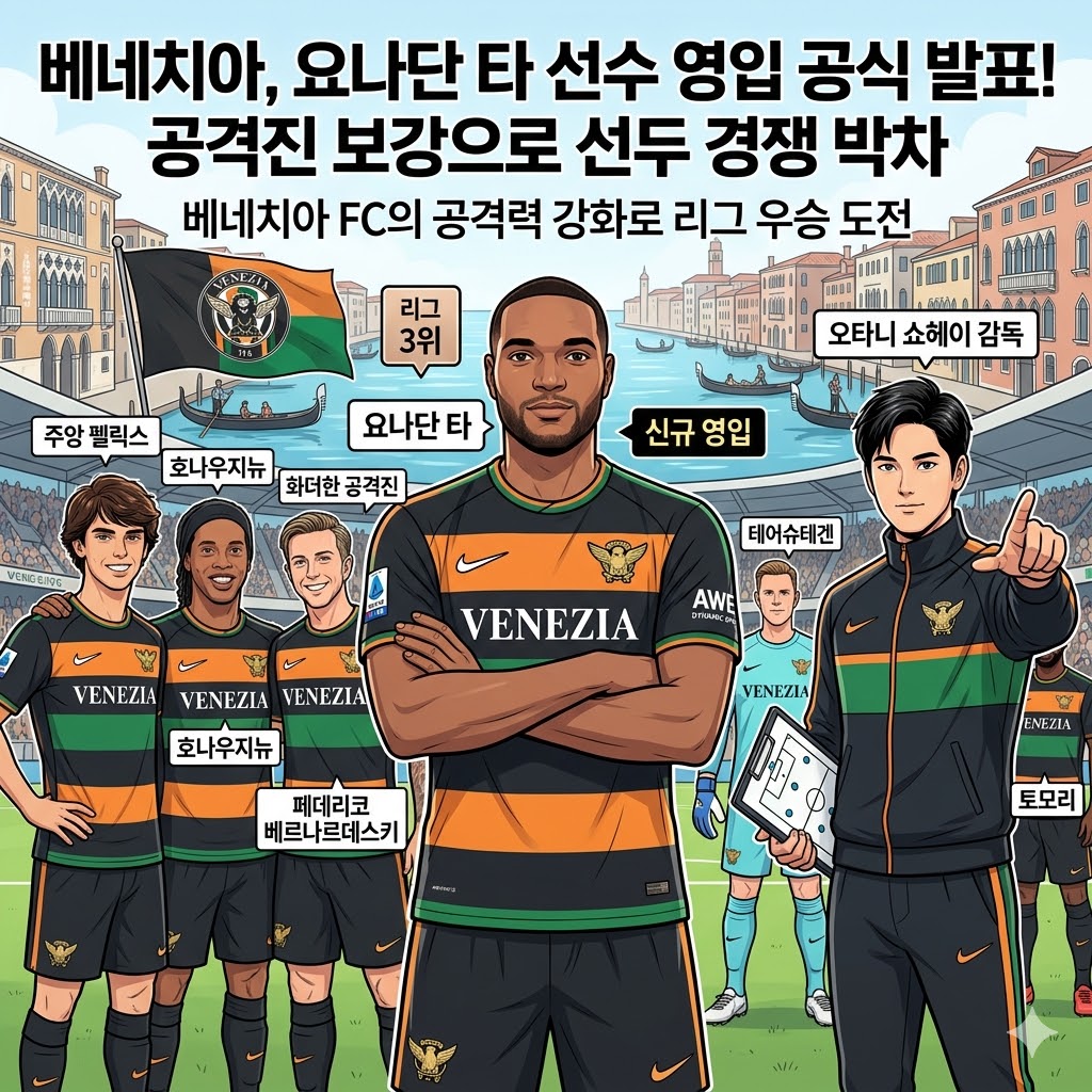 베네치아, `타` 영입! 꿈의 공격진 완성?